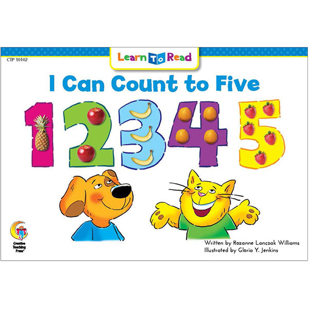 CTP10102 - I Can Count To Five Cat And Dog Learn To Read in Learn To Read Readers