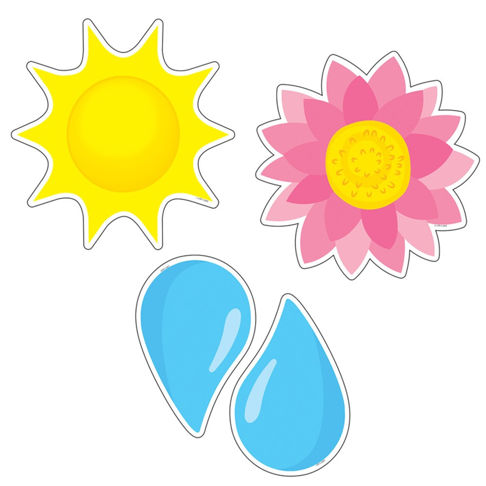 Farm Friends Sunny Blooms 6" Designer Cut-Outs, Pack of 36 - CTP10229 | Creative Teaching Press