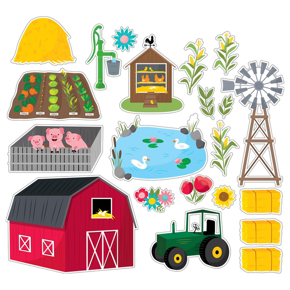 Farm Friends Farm Fun Bulletin Board Set - CTP10237 | Creative Teaching Press | Classroom Theme
