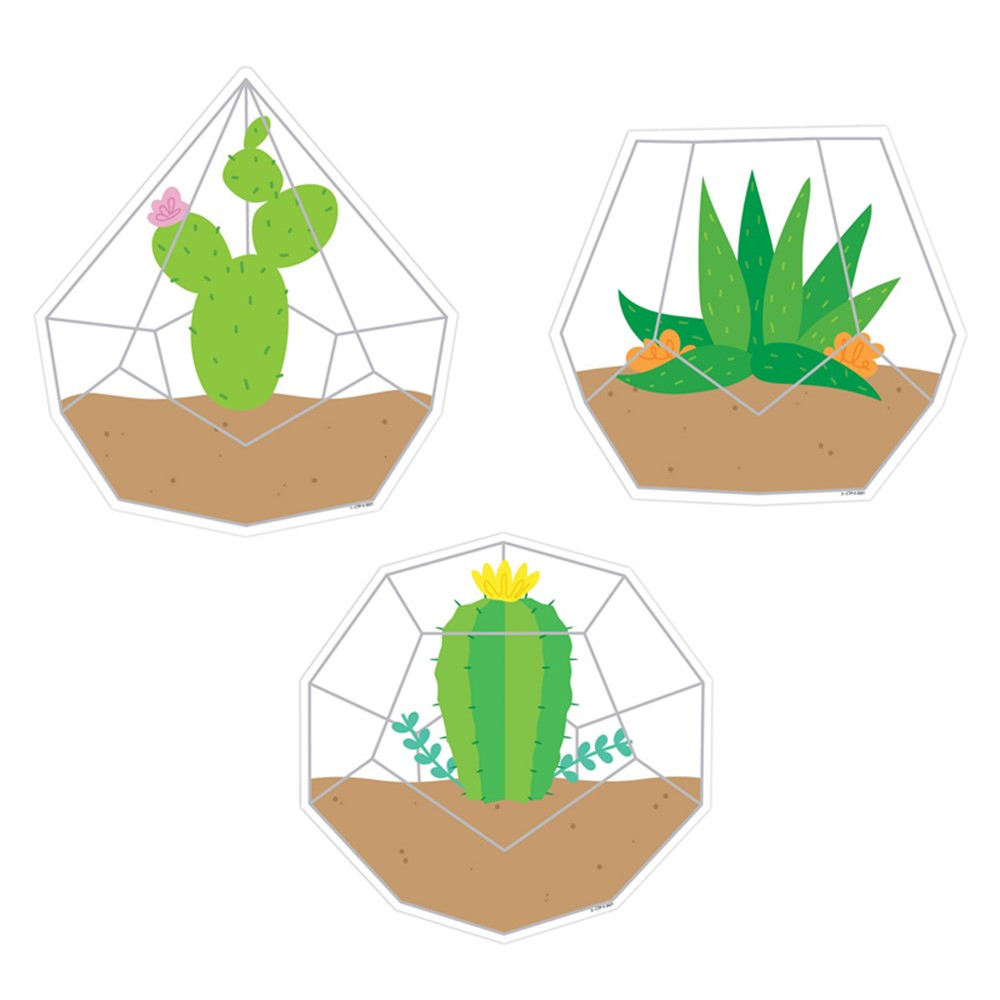 Positively Plants Terrariums 6" Designer Cut-Outs, Pack of 36 - CTP10419 | Creative Teaching Press