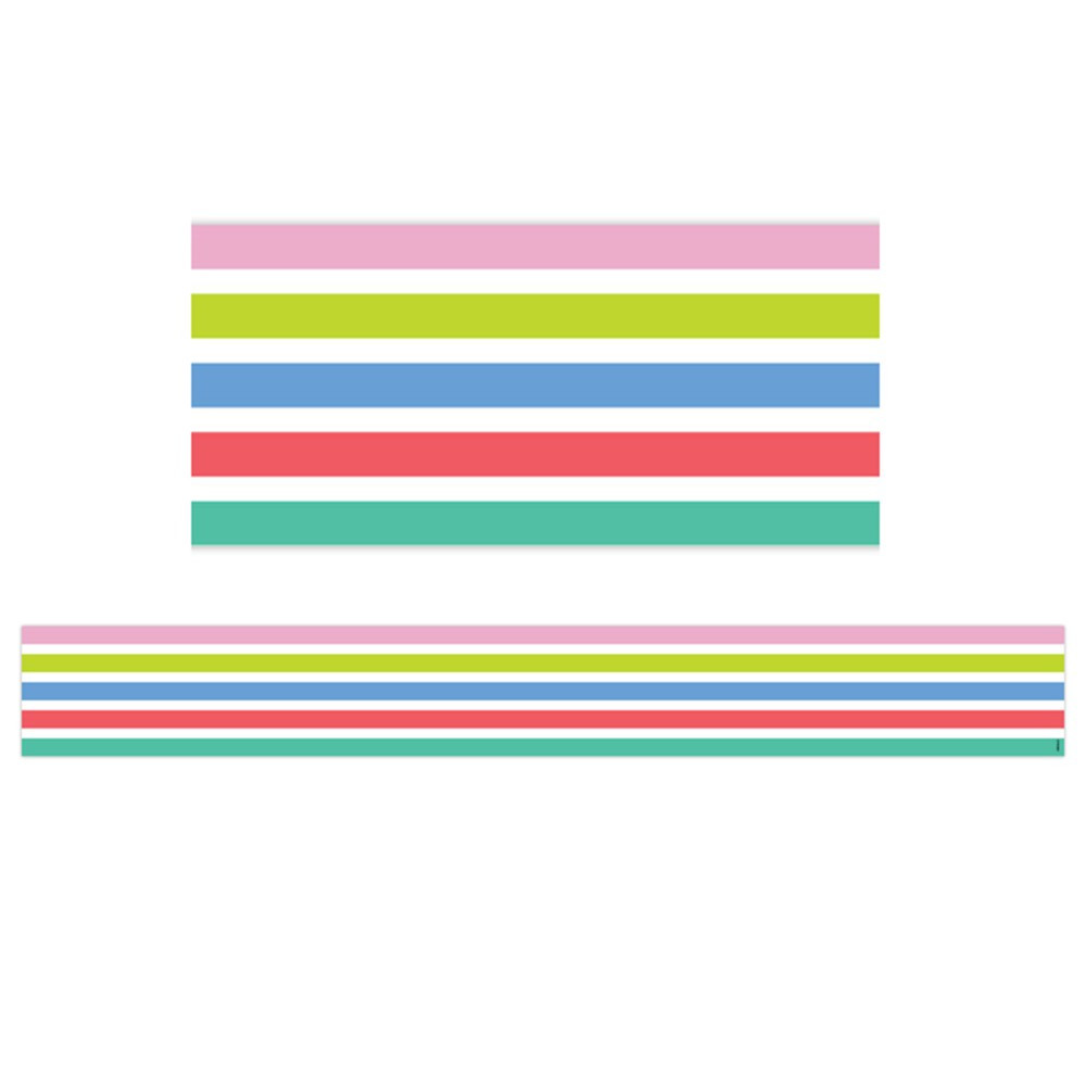 Rainbow Stripes EZ Border, 48 Feet - CTP10426 | Creative Teaching Press | Border/Trimmer