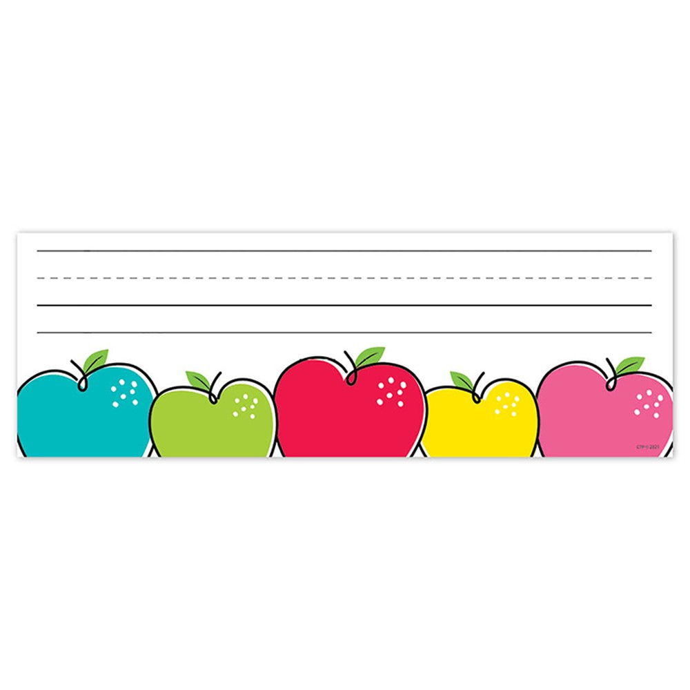 Doodle Apples Name Plates, 9-1/2" x 3-1/4", Pack of 36 - CTP10623 | Creative Teaching Press | Name Plates