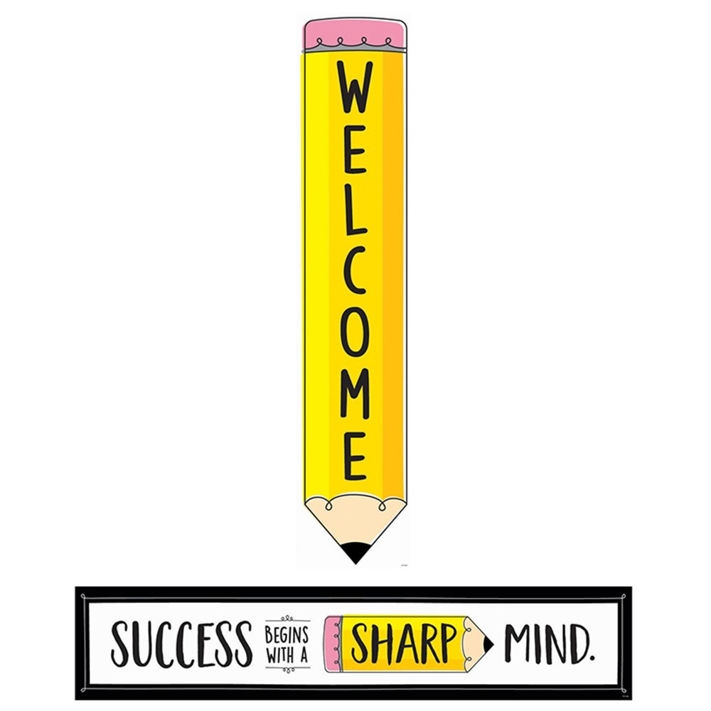 Doodle Pencil Double-Sided Banner, 39 x 8" - CTP10666 | Creative Teaching Press | Banners"