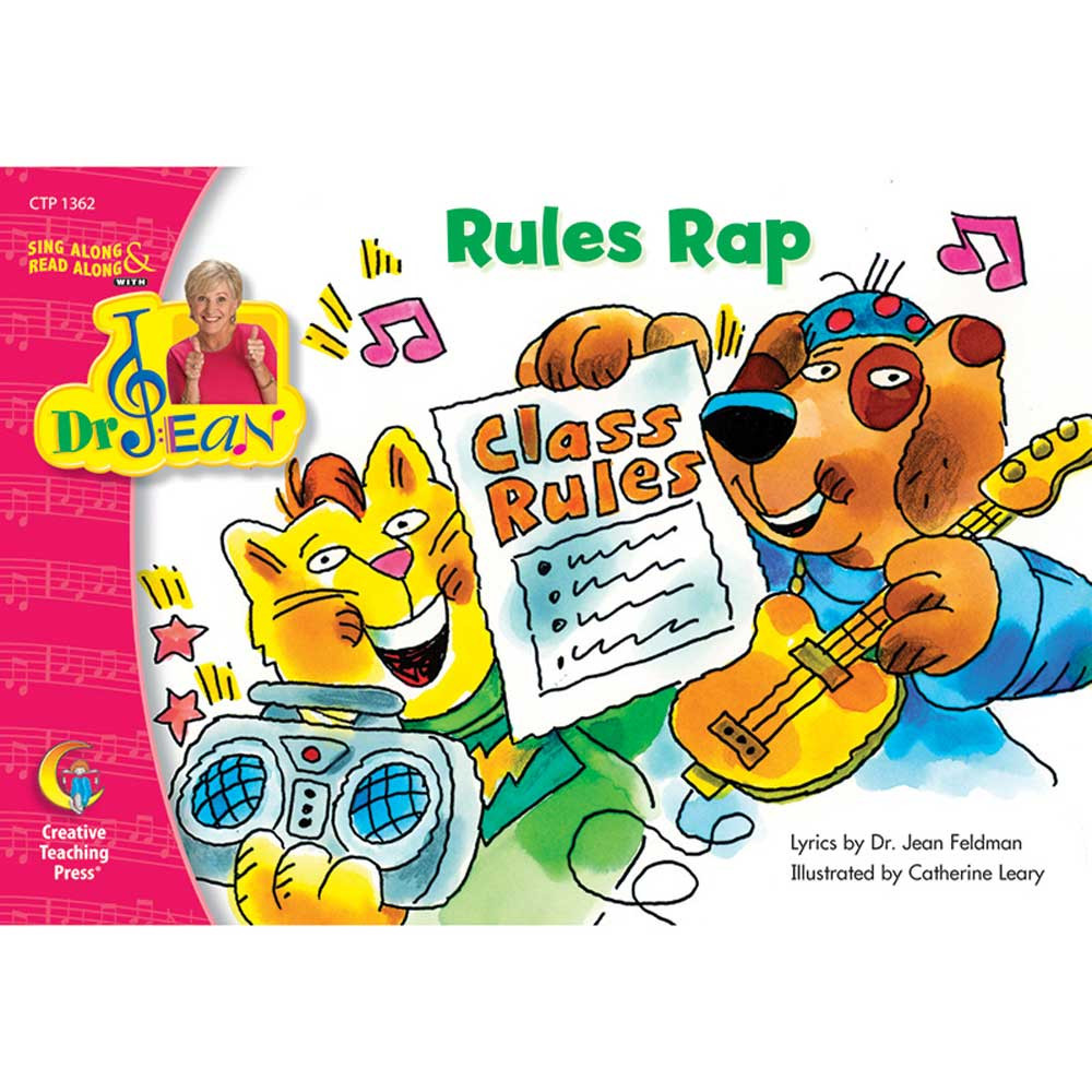 CTP1362 - Rules Rap Sing Along/Read Along Word Jean Pk-1 in Reading Skills