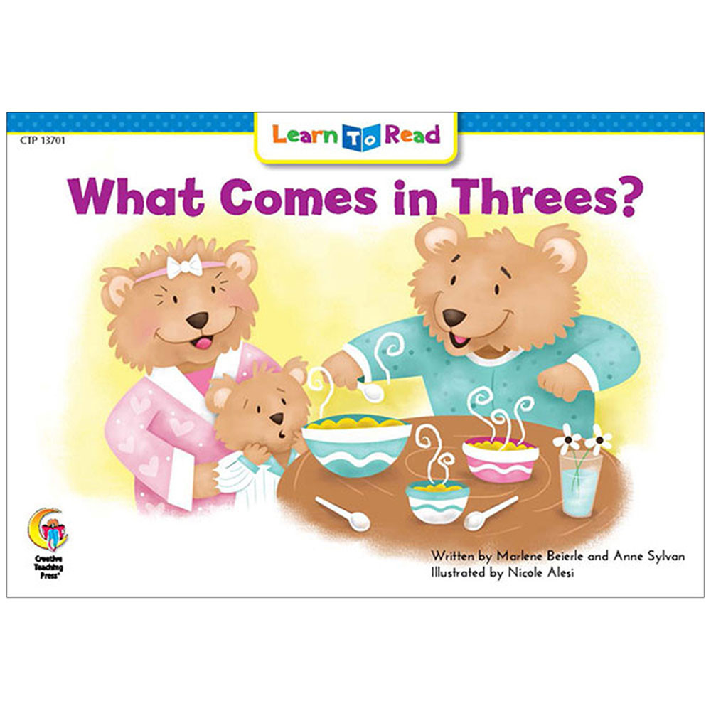 CTP13701 - What Comes In Threes Learn To Read in Learn To Read Readers