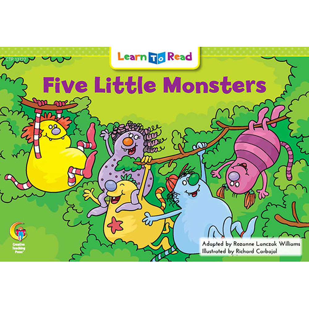 CTP13727 - Five Little Monsters Learn To Read in Learn To Read Readers