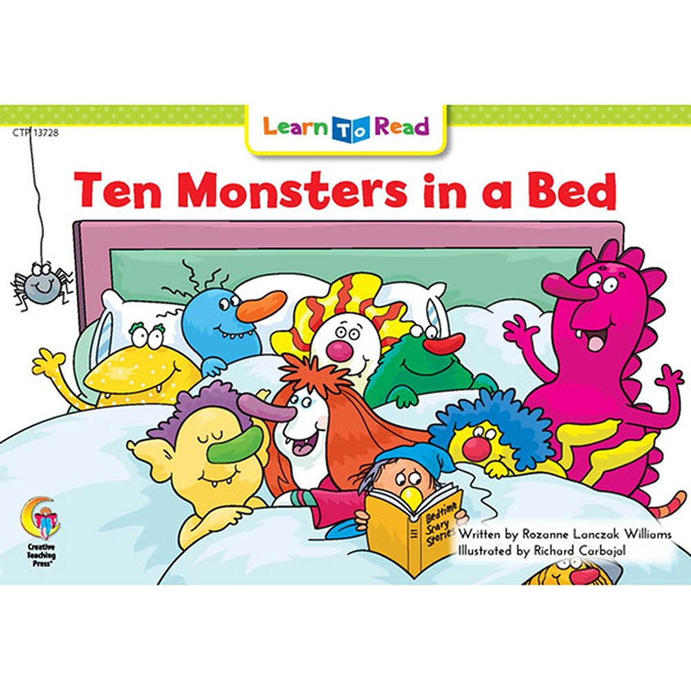 CTP13728 - Ten Monsters In A Bed Learn To Read in Learn To Read Readers