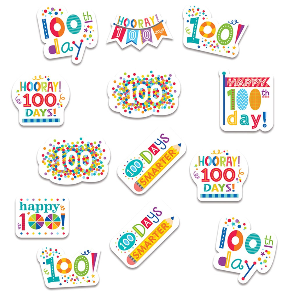CTP2111 - Happy 100Th Day Reward Stickers in Stickers
