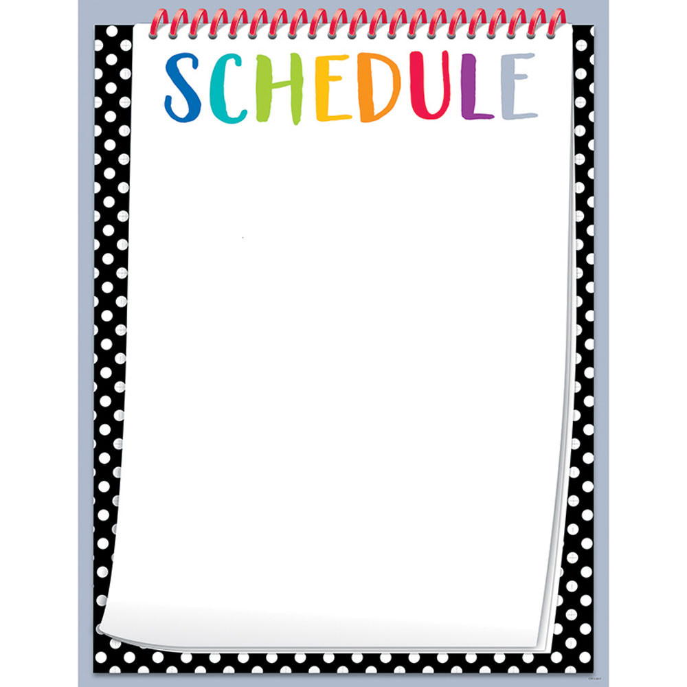 CTP2849 - Bold Bright Schedule Chart in General