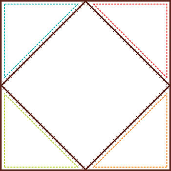 CTP3886 - Quilt Squares 6In Designer Cut Outs in Accents