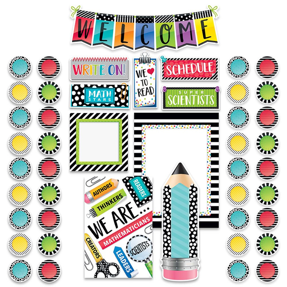 CTP3996 - Bold Bright Welcome Bulletin Board Set in General
