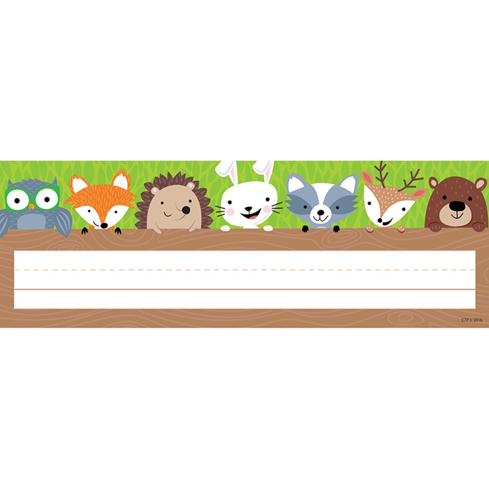 CTP4400 - Name Plates Woodland Friends in Name Plates