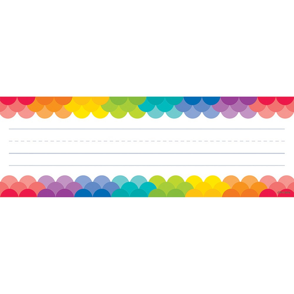CTP4401 - Rainbow Scallops Name Plates in Name Plates