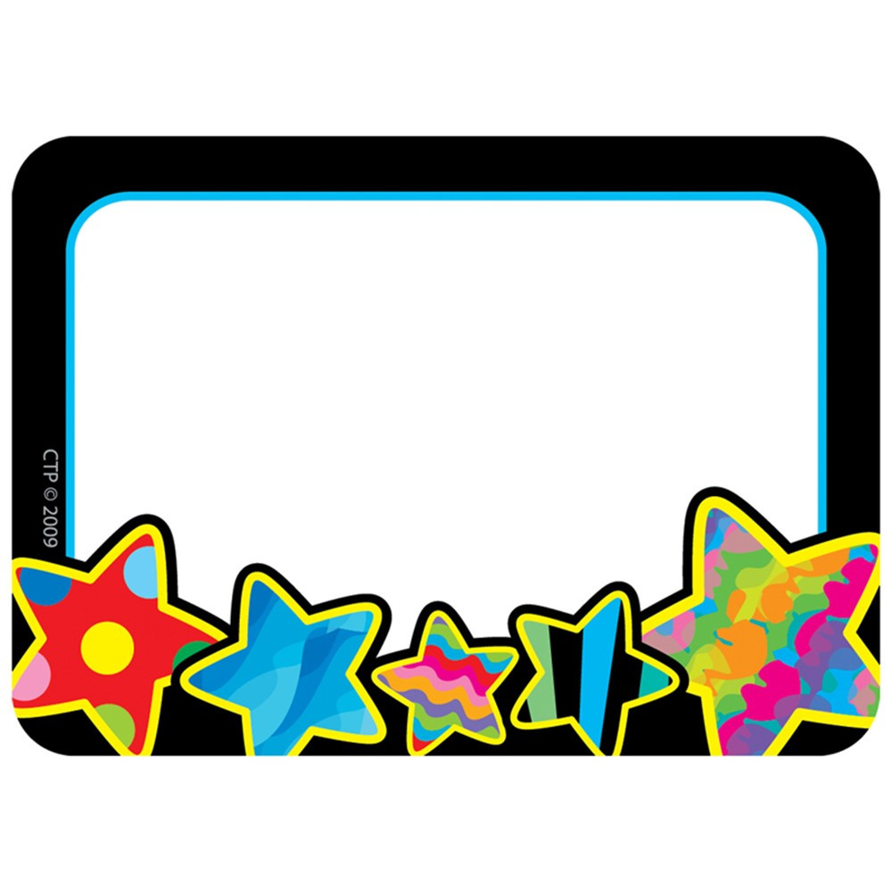 CTP4508 - Poppin Patterns Stars Name Tags in Name Tags