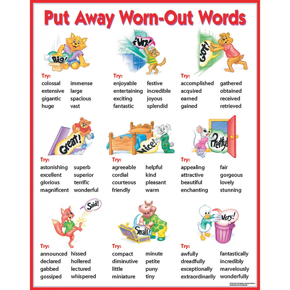 Image result for put away worn out words