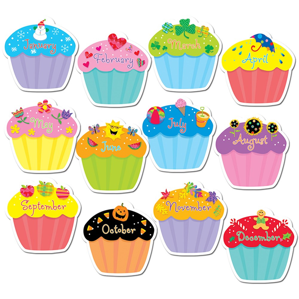 Designer Cut Outs Cupcakes 10 CTP5938 Creative Teaching Press 
