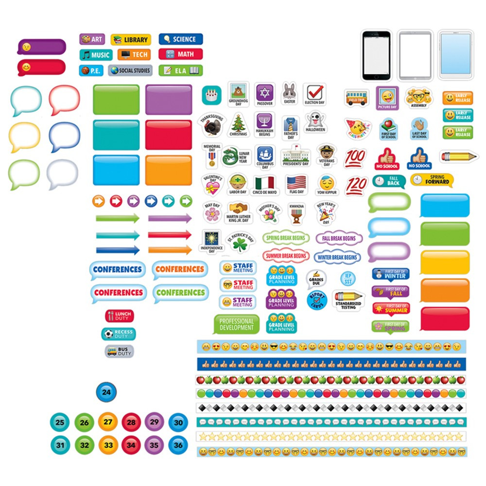 CTP6297 - Emoji Lesson Planner Stickers in Stickers