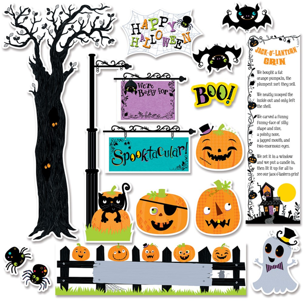 CTP6980 - Happy Halloween Mini Bulletin Board Set in Holiday/seasonal