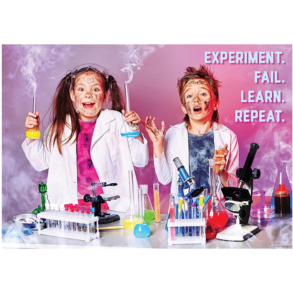 CTP7272 - Experiment Fail Learn Repeat Poster in Motivational