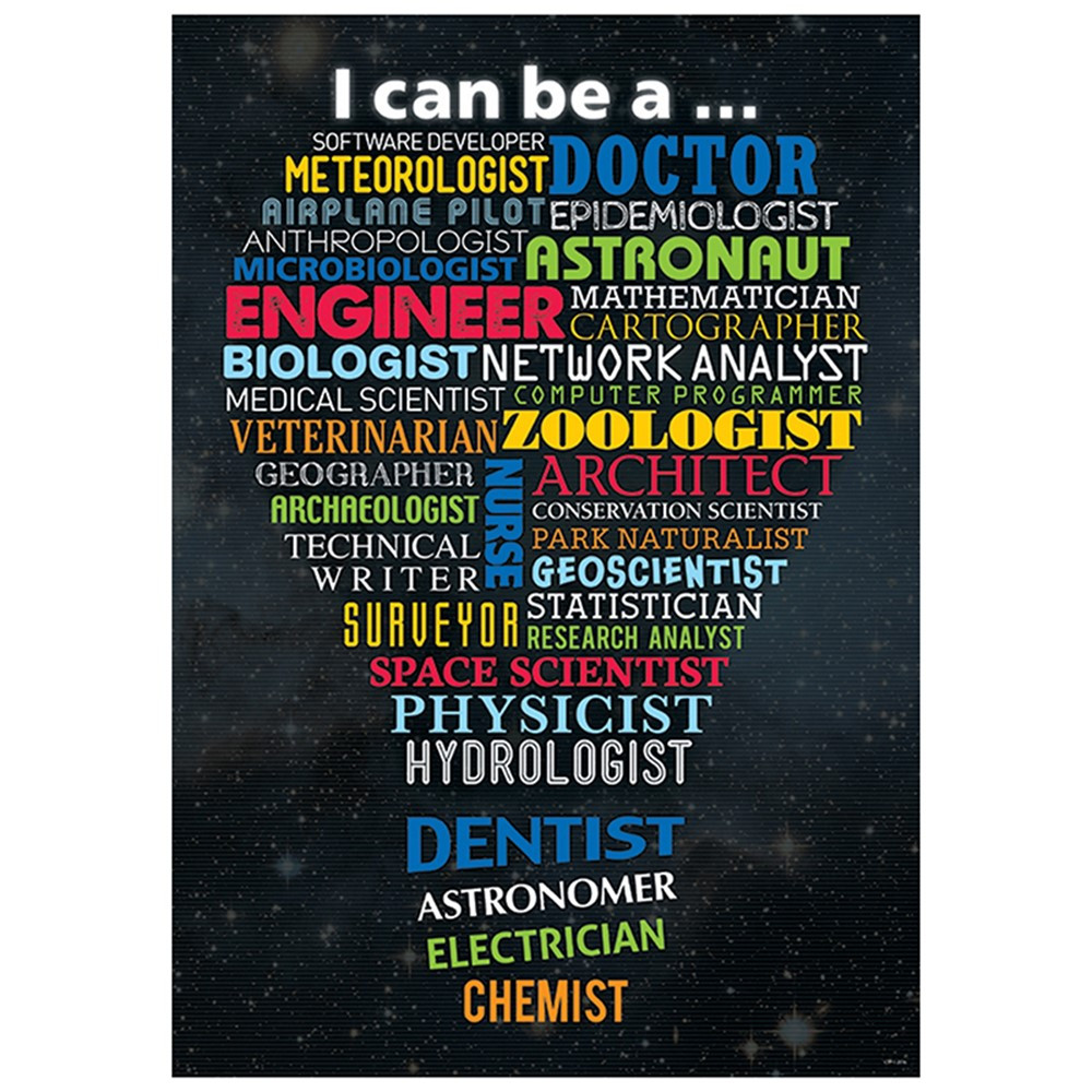 CTP7273 - Stem Careers Poster in Science