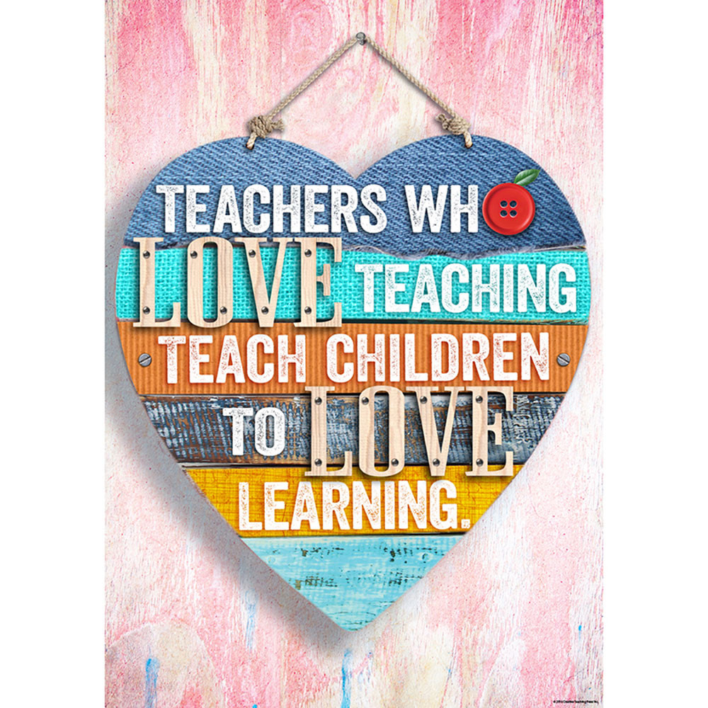 CTP7285 - Teachers Who Love Teaching Inspire U Poster in Motivational