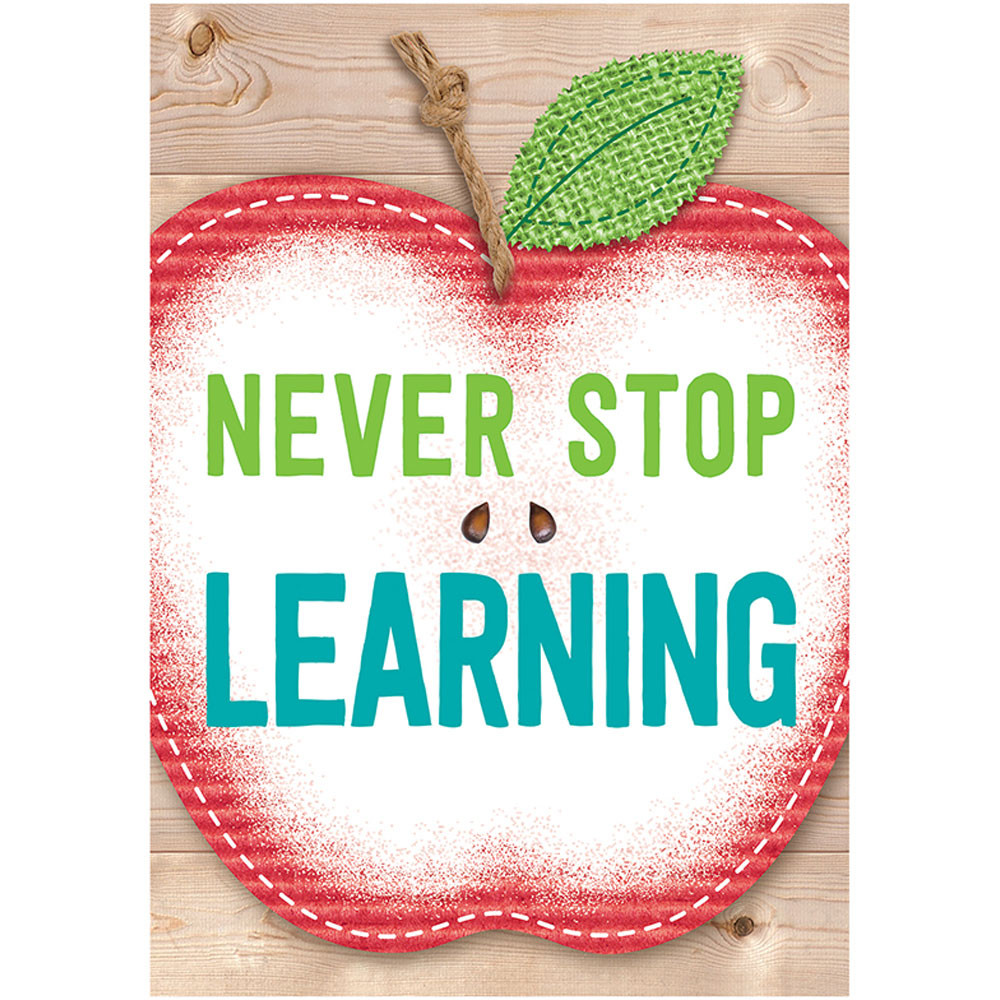 CTP7289 - Never Stop Learning Inspire U Poster in Motivational
