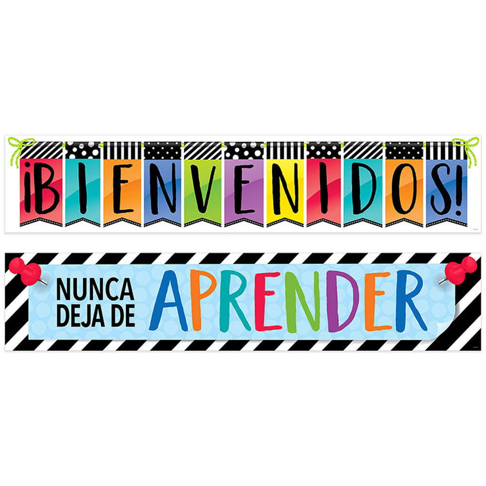 Confetti Bienvenidos (Spanish Welcome) Banner