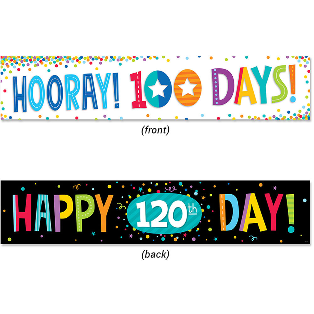 CTP8156 - 100Th Day And 120Th Day Banner in Banners