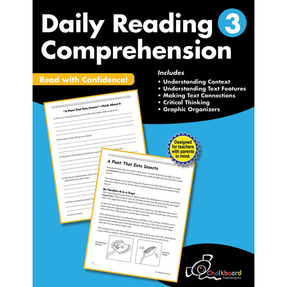CTP8183 - Gr3 Reading Comprehension Workbook Daily in General