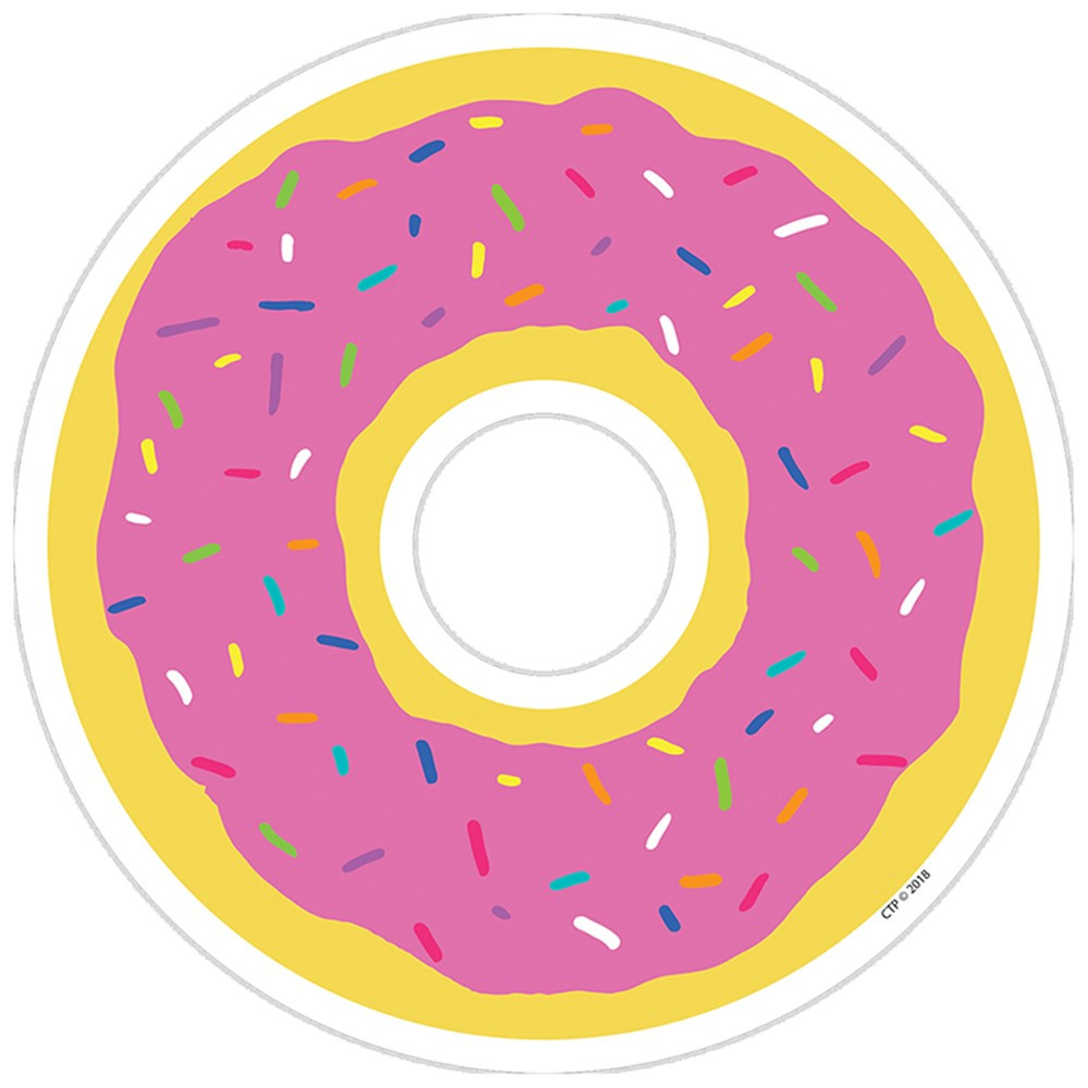 CTP8454 - Donut 6In Designer Cut-Outs So Much Pun in Accents