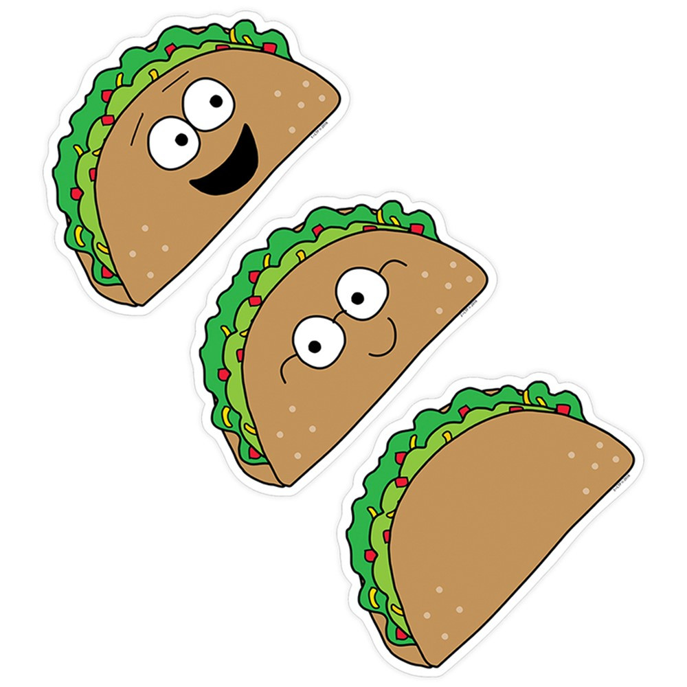 CTP8455 - Lets Taco Bout 6In Design Cut-Outs So Much Pun in Accents