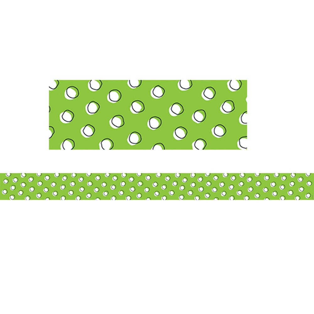 CTP8493 - Doodles Dots On Lime Border So Much Pun in Border/trimmer