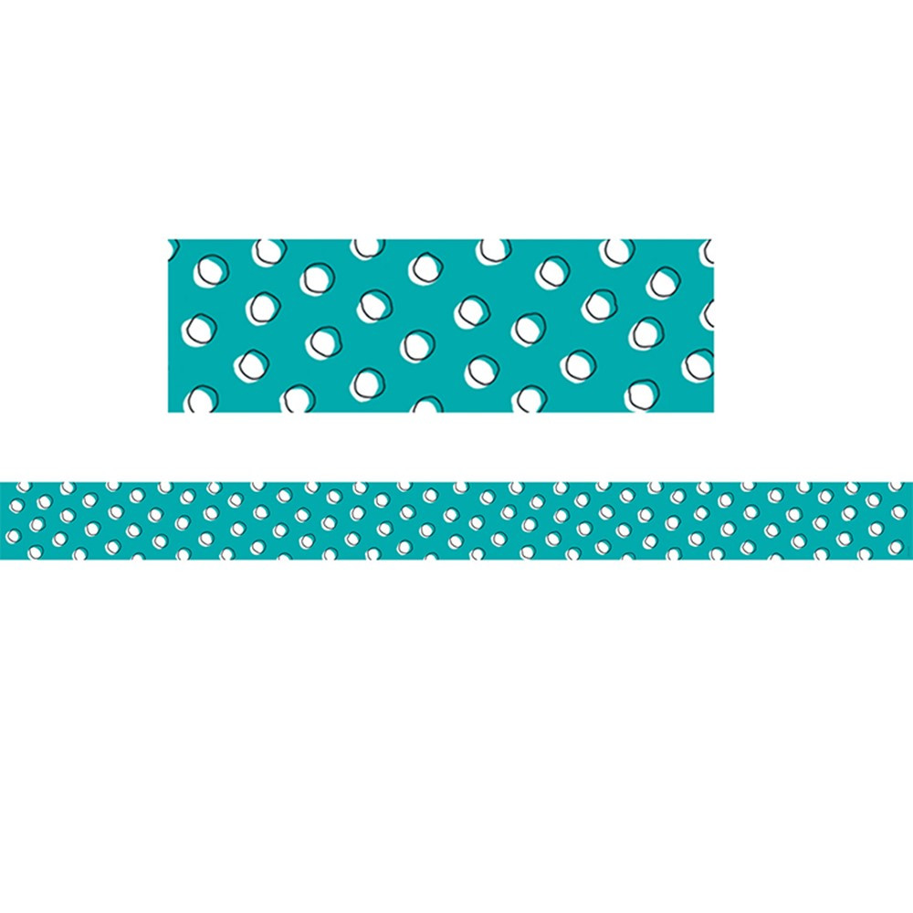 CTP8494 - Doodles Dots On Teal Border So Much Pun in Border/trimmer