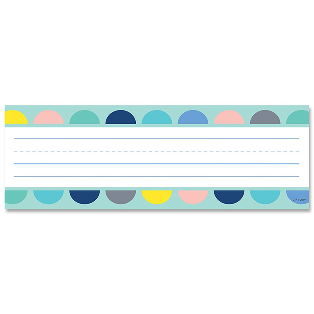 CTP8599 - Half-Dots On Turquoise Name Plates Calm & Cool in Name Plates