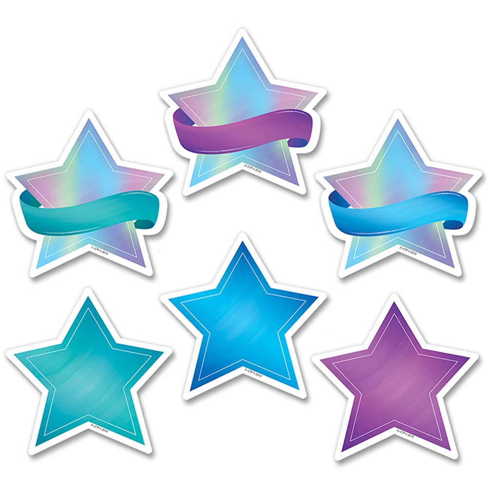 CTP8657 - Shimmering Stars Cut Outs 3 In Mystical Magical in Accents