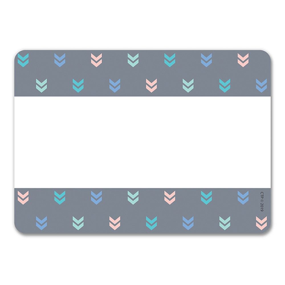 CTP8706 - Mini Chevrons Name Tag Labels Calm & Cool Colorful in Name Tags