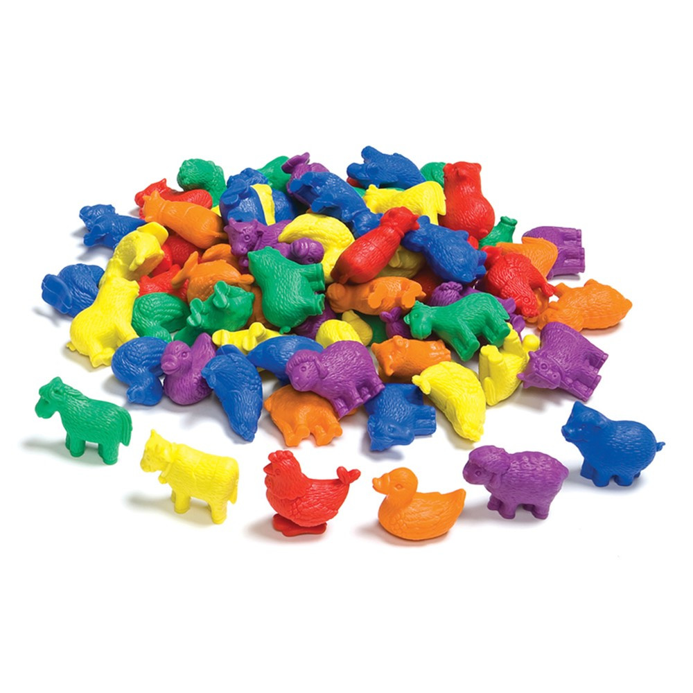 Farm Animals Counters, Set of 72 - CTU13200 | Learning Advantage | Counting