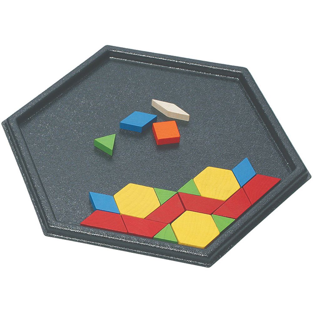 CTU7143 - Hexagon Pattern Block Tray in Sorting
