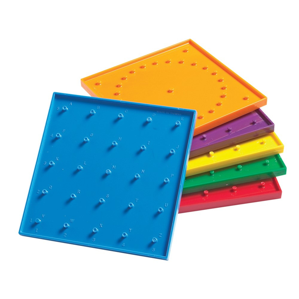 CTU7748 - 6In Double Sided Geoboards in Graphing