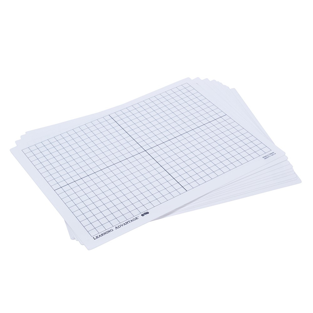 CTU7854 - Xy Axis Dry Erase Boards Set Of 10 in Geometry