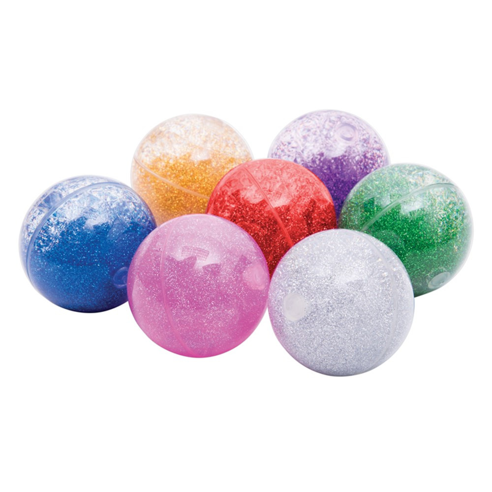 Sensory Rainbow Glitter Balls Set - CTU92098 | Learning Advantage | Hands-On Activities