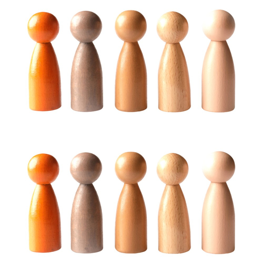 Peg People of the World - Set of 10 - CTUFF455 | Learning Advantage | Pretend & Play