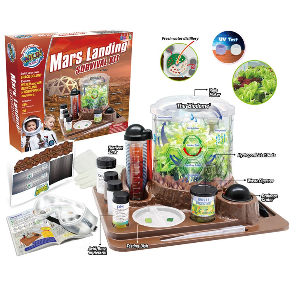 Wild Science Environmental Science - Mars Landing Survival Kit - CTUWES32XL | Learning Advantage | Experiments