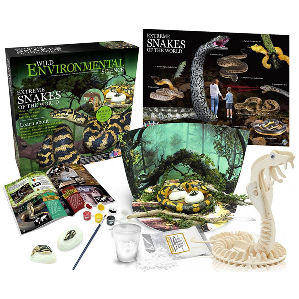 Extreme Science Kit, Snakes of the World - CTUWES944 | Learning Advantage | Animal Studies