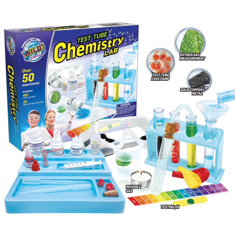 Test Tube Chemistry Set - CTUWS90XL | Learning Advantage | Lab Equipment