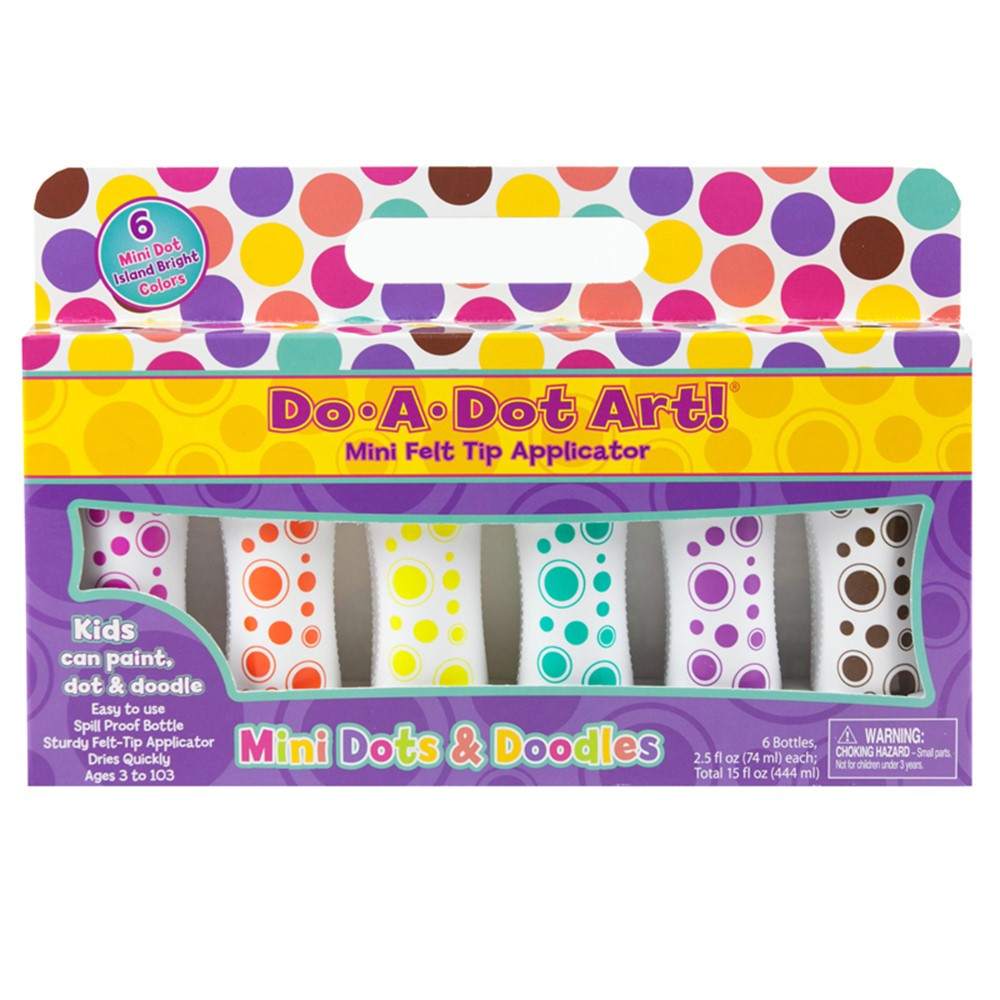DAD107 - Mini Do A Dots Markers 6Pk Island Bright in Paint