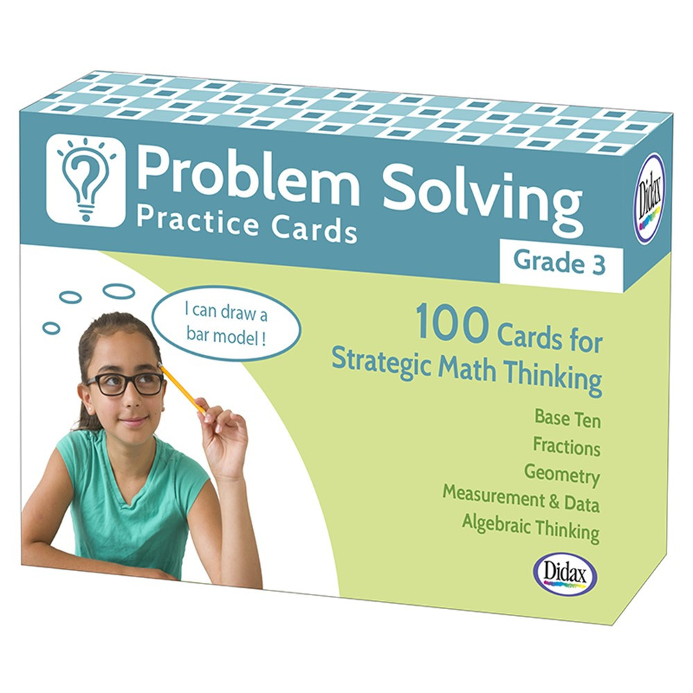 DD-211279 - Problem Solving Practice Cards Gr 3 in Flash Cards