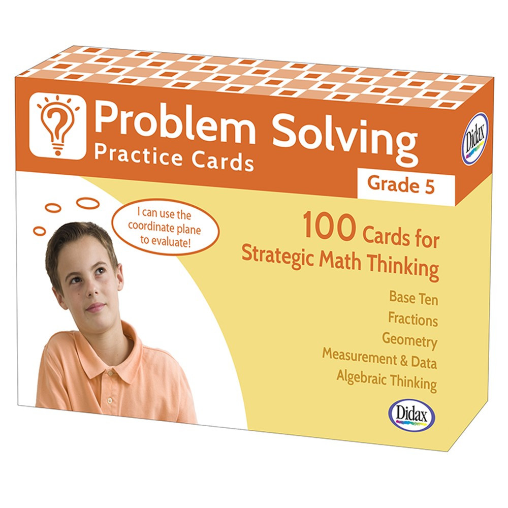 DD-211281 - Problem Solving Practice Cards Gr 5 in Flash Cards