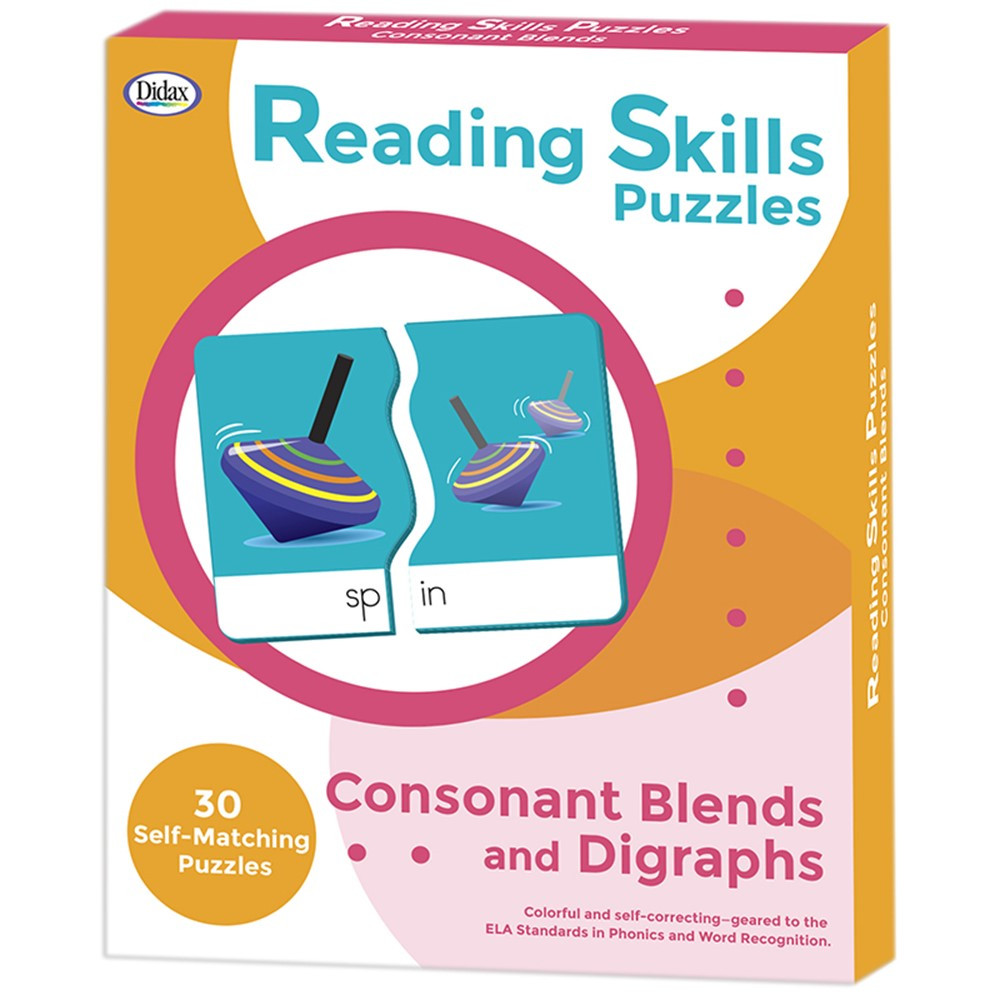 DD-211297 - Reading Skills Puzzles Consonant Blends And Digraphs in Phonics