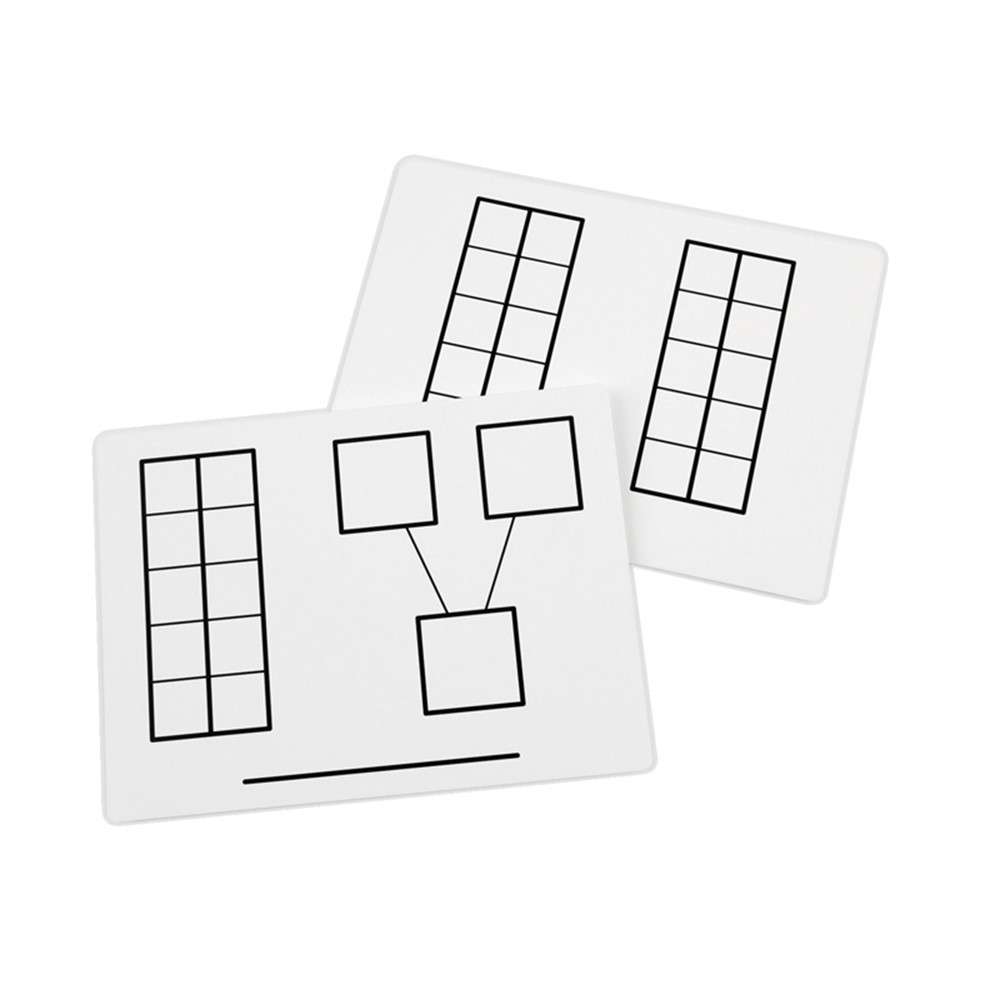 DD-211441 - Write And Wipe Ten Frame Mats in Dry Erase Sheets
